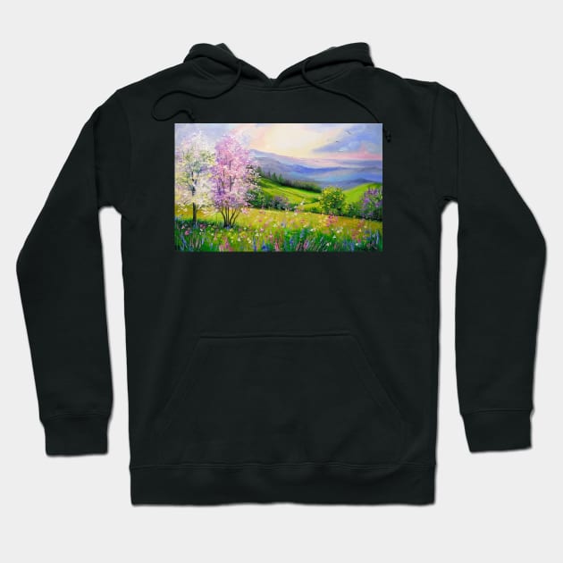 Spring in the mountains Hoodie by OLHADARCHUKART